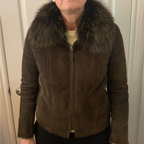 RARE Longchamp sheepskin and fox jacket - Picture 2 of 14